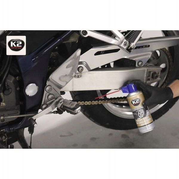 Suchy smar do łańcuchów Road spray K2 400 ml zdjęcie 3