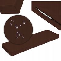 PODUSZKA NA PALETY ŁAWKĘ ogrodową 120x40 MATERAC +pokrowiec zdejmowany brąz