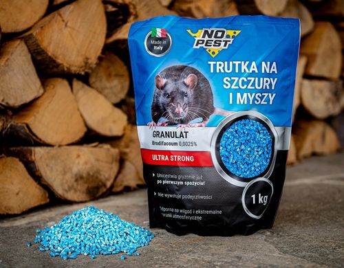 2x TRUTKA NA SZCZURY I MYSZY GRANULAT BRODIFAKUM NO PEST 1KG BARDZO na Arena.pl