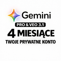GEMINI PRO + VEO 3.1 4 MIESIĄCE PRYWATNE KONTO CHAT AI GOOGLE GEMINI