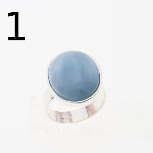 Pierścionek regulowany - owalny Larimar w srebrze 1 na Arena.pl