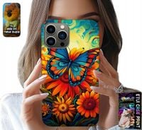 ETUI DO IPHONE 13 PRO - MOTYLE MOTYLKI KWIATKI RÓŻE OBUDOWA