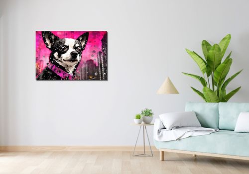 Obraz 90x60cm Mały Psiak o Dużej Duszy na Arena.pl