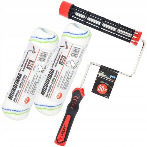 UCHWYT RĄCZKA DO WAŁKÓW BLUE DOLPHIN SERIA330 25cm +2x WAŁEK MICROFIBRA na Arena.pl