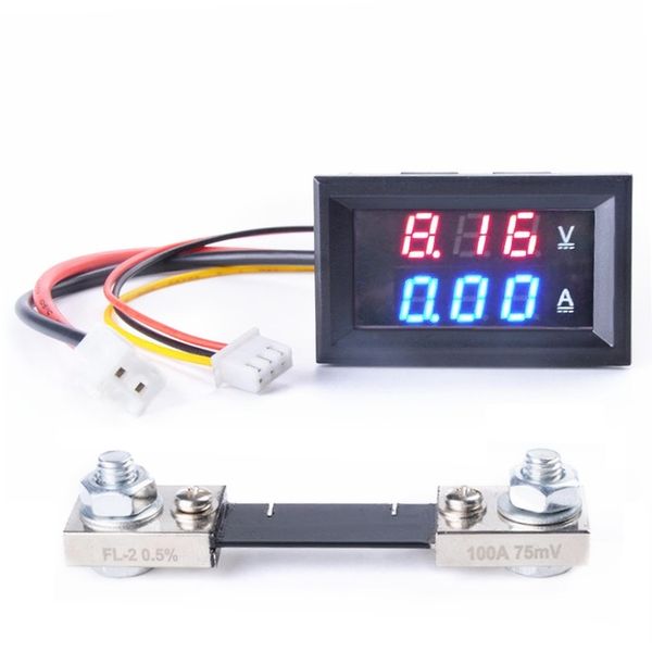 WOLTOMIERZ AMPEROMIERZ PANELOWY NAPIĘCIE DC 100A 100V MIERNIK PRĄDU STAŁEGO zdjęcie 3