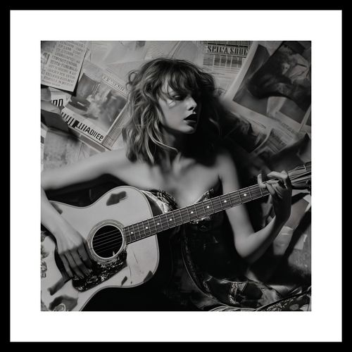 Plakat 40x40cm Młoda Gitarzystka na Arena.pl