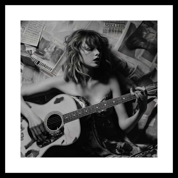 Plakat 40x40cm Młoda Gitarzystka zdjęcie 3