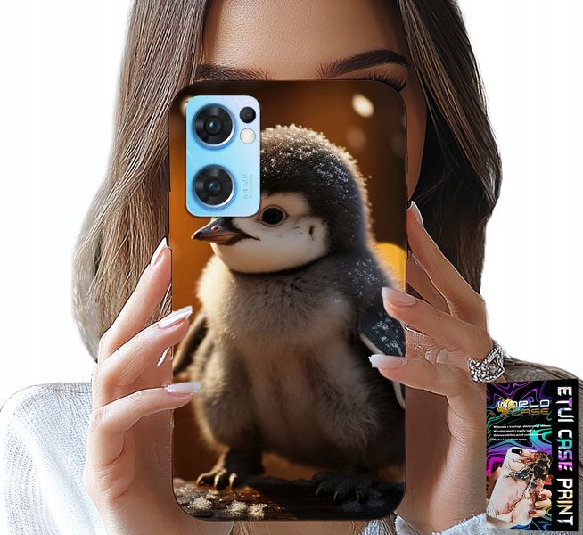 ETUI DO OPPO RENO7 5G - SŁODKI PINGWIN, TUPTAK, MADAGASKAR WZORY zdjęcie 1