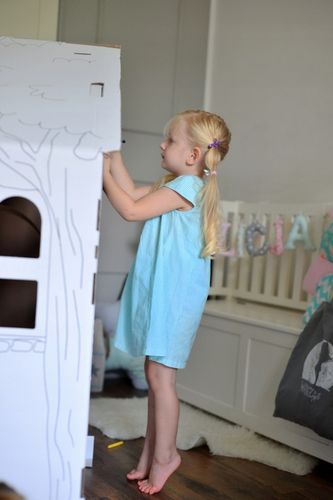 DOMEK Z TEKTURY tekturowy do malowania kartonowy na Arena.pl