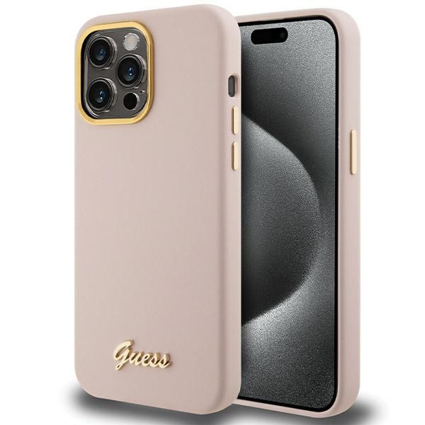 Etui Guess do iPhone 15 Pro, Różowy zdjęcie 1