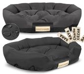 Legowisko dla psa 100x75 cm personalizowane wodoodporne czarne