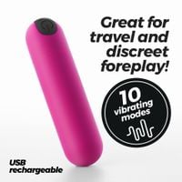 mini wibrator crushious imoan różowy usb 7,6 cm