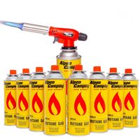 PALNIK 360 + 8x gaz nabój kartusz kartusze gazowe Alpen camping 400ml