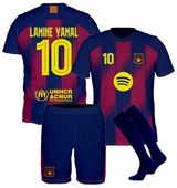 Strój Piłkarski Lamine Yamal Barcelona Koszulka Spodenki Getry r. 140 cm