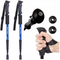 KIJKI DO CHODZENIA NORDIC WALKING KIJE TREKKINGOWE SKŁADANE 3 KOŃCÓWKI