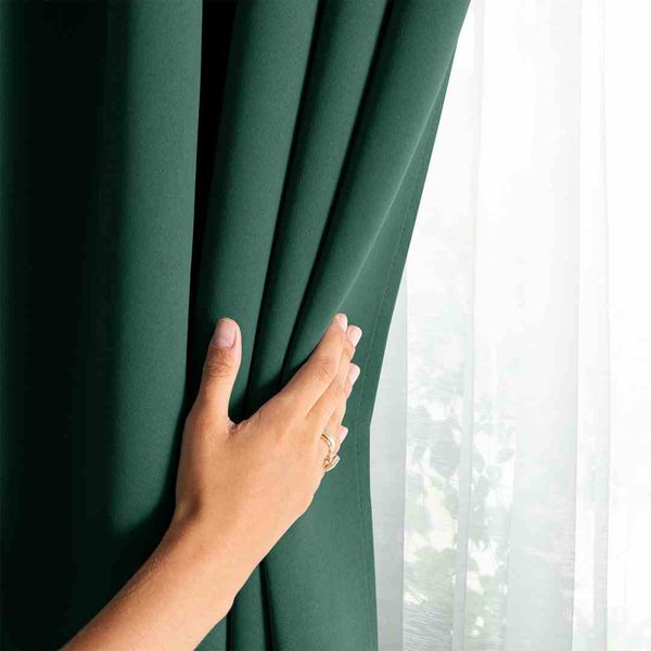 CURT/AH/BLACKOUT/EYELETS/D.GREEN/140X175/1PC zdjęcie 7