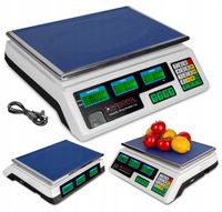 ELEKTRONICZNA WAGA 40KG / 2g SKLEPOWA GASTRONOMICZNA KUCHENNA MAGAZYNOWA +