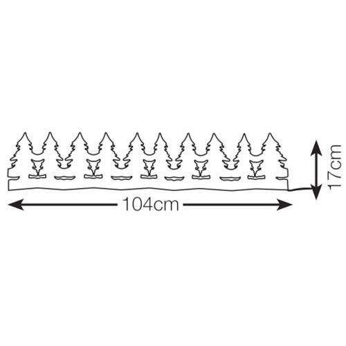 Światełka do dekoracji LED 0,6W 1,1m choinki białe ciepłe na Arena.pl