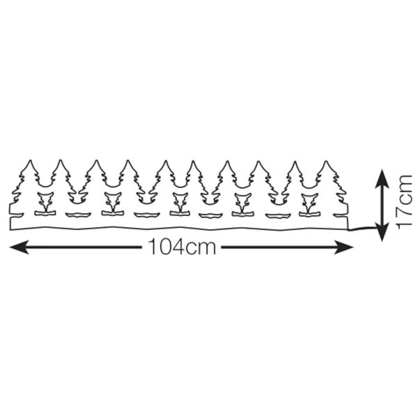 Światełka do dekoracji LED 0,6W 1,1m choinki białe ciepłe zdjęcie 3