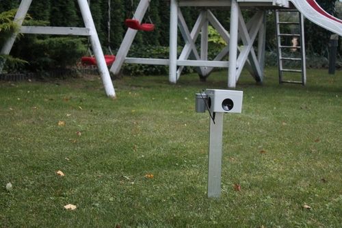 Potężny odstraszacz ogrodowy na kuny lisy szczury myszy, 2500 m2 na Arena.pl