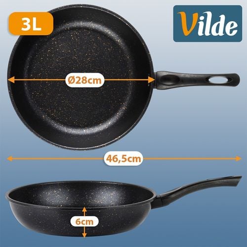 Patelnia granitowa BASIC LINE 28 cm na Arena.pl