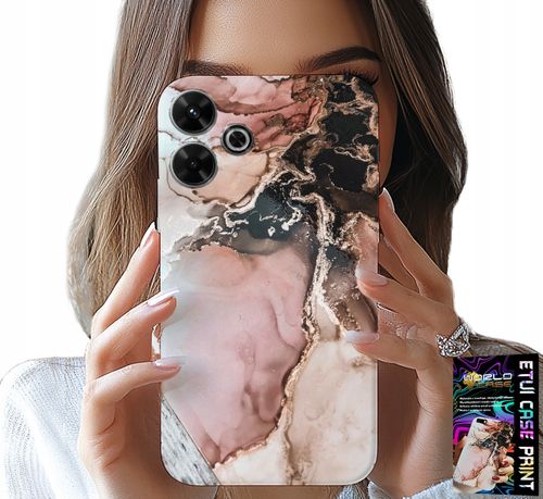 ETUI DO XIAOMI REDMI 13 4G - ELEGANCKI MARMUREK MODNE WZORY + SZKŁO na Arena.pl