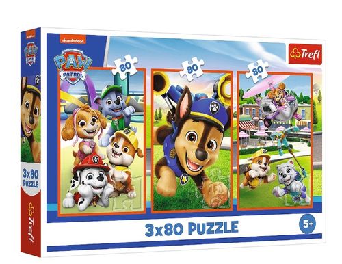Puzzle 3X80 Psia Zgraja Psi Patrol 34886 na Arena.pl