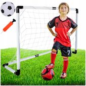 BRAMKA PILKARSKA DLA DZIECI SPORTOWA ZESTAW PIŁKA POMPKA 120cm