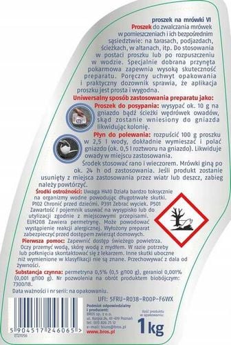 BROS Proszek Na Mrówki 1 kg na Arena.pl