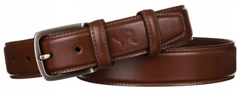 Szeroki skorzany pasek meski z tradycyjna klamra na Arena.pl