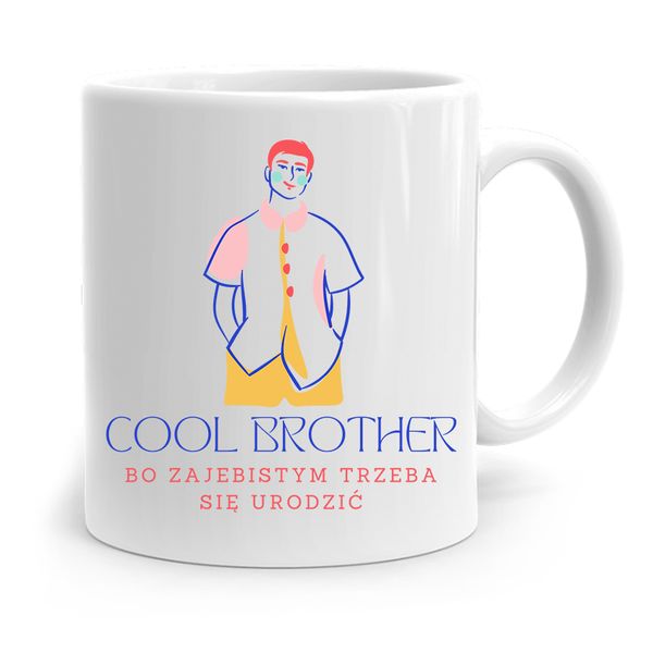 Kubek Prezent Dla Brata Dziecka Cool Brother Z Nadrukiem Ze Zdjęciem zdjęcie 1