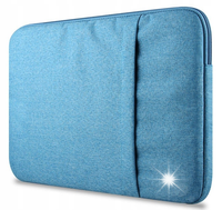 TORBA ETUI POKROWIEC Z KIESZENIĄ NA LAPTOPA MACBOOK PRO AIR 15 NIEBIESKA