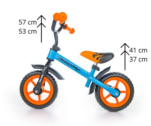 Rowerek Milly Mally Biegowy Dragon blue-orange na Arena.pl