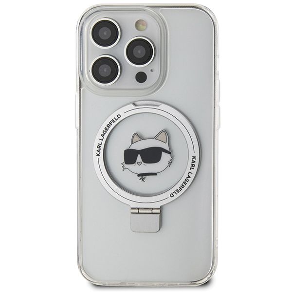 Etui Karl Lagerfeld do iPhone 15 Pro, Biały, MagSafe zdjęcie 3