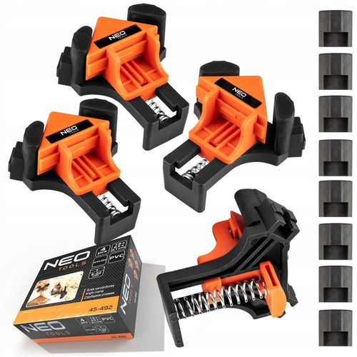 NEO ŚCISK KĄTOWY DO NAROŻNIKÓW DREWNA STOLARSKI ŚCISKI UCHWYT MEBLI na Arena.pl