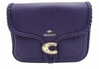 Charro - torebka listonoszka skóra ekologiczna warkocz fioletowy CH8022-143