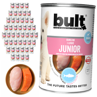 BULT JUNIOR mokra karma dla psa Kurczak i Łosoś 48x400g Dla szczeniąt