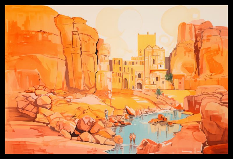 Plakat 45x30cm Ruiny pod Słońcem zdjęcie 2