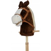 koń z dźwiękiem 95cm brązowy 8279