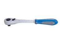 grzechotka z przyciskiem 1/2' 90 zębów 250mm, uchwyt gumowy - ky4773-10gs