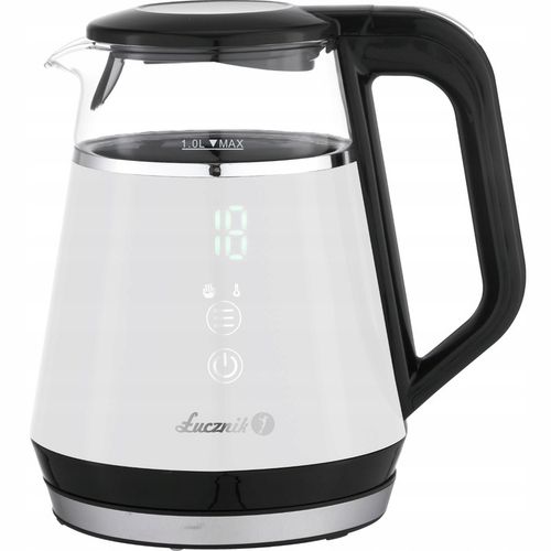 Mały czajnik elektryczny szklany pamięć regulacja WK-2503 Compact 1l 1100W na Arena.pl