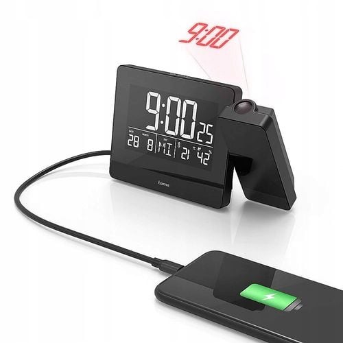 Budzik HAMA Plus Charge 186332 Czarny na Arena.pl