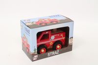 Drewniane auto z oponami Straz pozarna D-138 4138