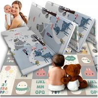 Mata Piankowa Edukacyjna Składana dla Dzieci Dwustronna 200x180 Pianka XPE