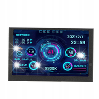 5'' EKRAN DODATKOWY WYŚWIETLACZ IPS USB MONITOR LCD CPU GPU