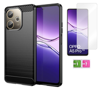 Etui KARBON do OPPO A5 PRO 5G obudowa case + szkło ochronne na ekran 9H