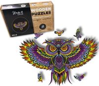 Puzzle Drewniane dla dzieci i dorosłych Sowa Owl