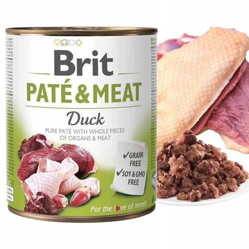 BRIT PATE & MEAT Karma mokra dla psa MIX Smaków 12 x 800g bezzbożowa ADULT na Arena.pl