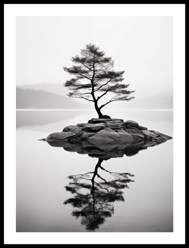 Plakat 40x55cm Samotne Drzewo na Arena.pl