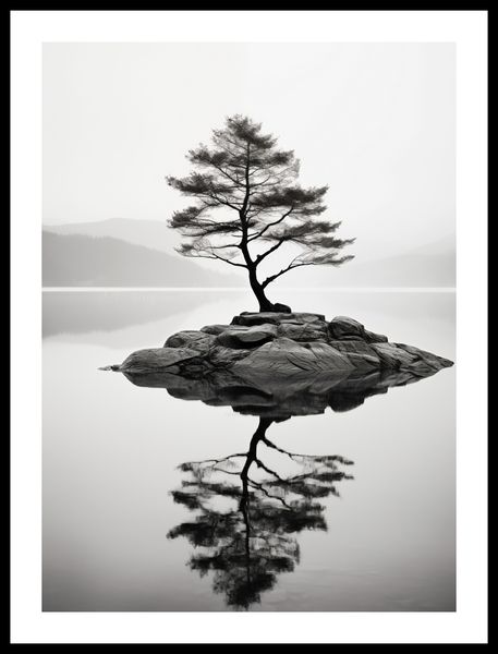 Plakat 40x55cm Samotne Drzewo zdjęcie 3